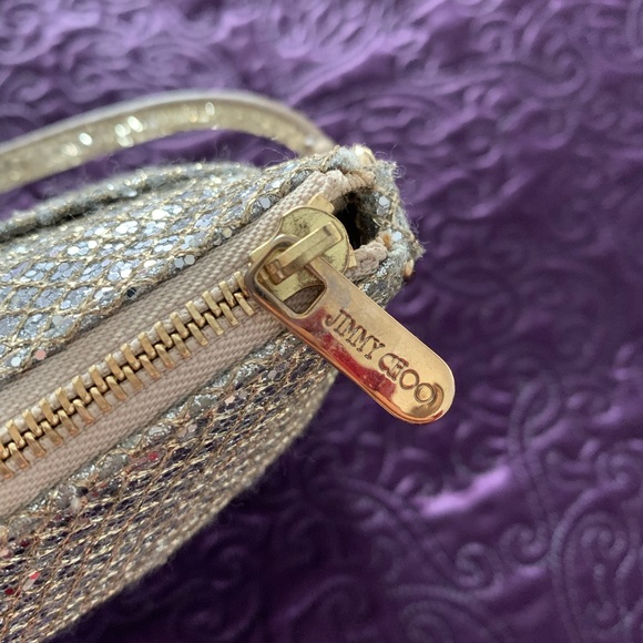 Authentic Vintage Jimmy Choo Gold Sequin Evening bag - Picture 7 of 11